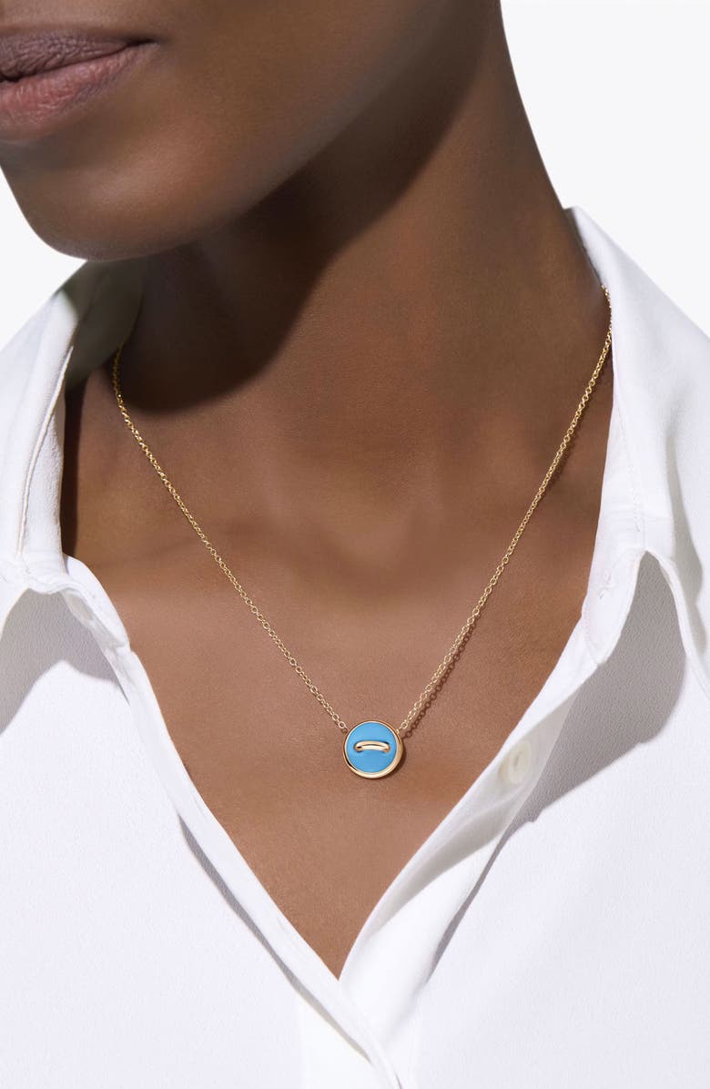 Pomellato Pom Pom Dot Ring Necklace, Alternate, color, Turquoise