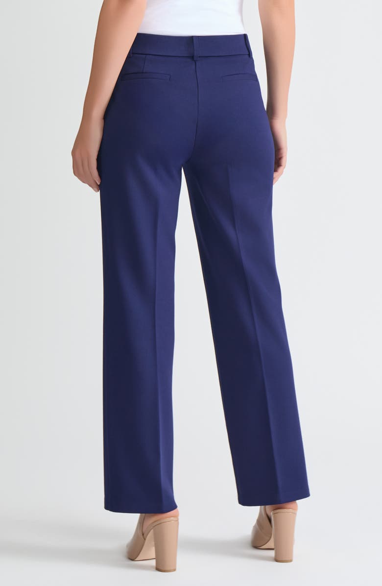 KASPER Pull-On Flare Pants, Alternate, color, Kasper Navy