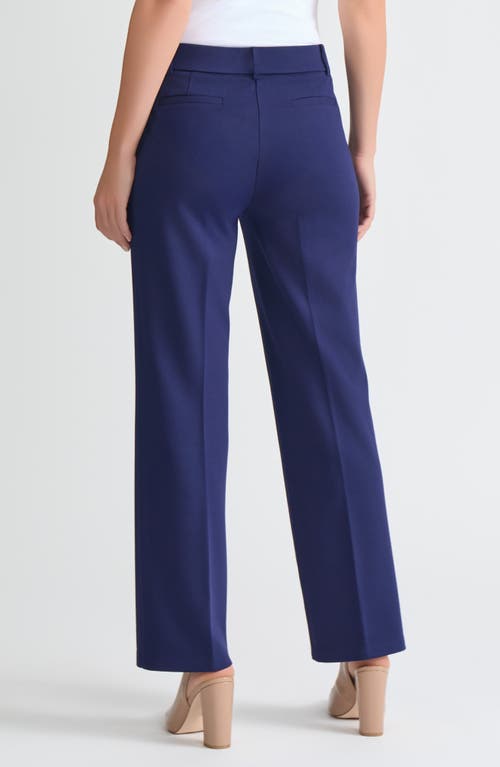 Kasper Pull-on Flare Pants In Blue
