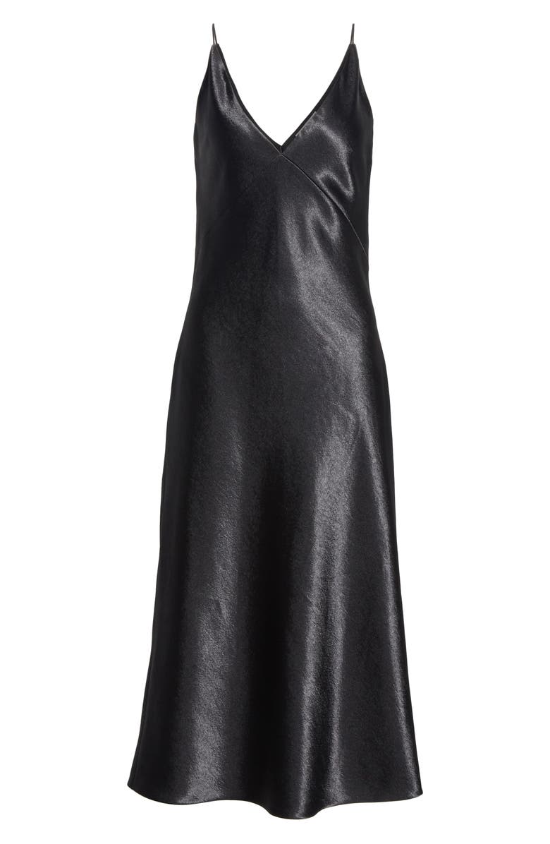 Vince V-neck Bias Cut Dress, Alternate, color,