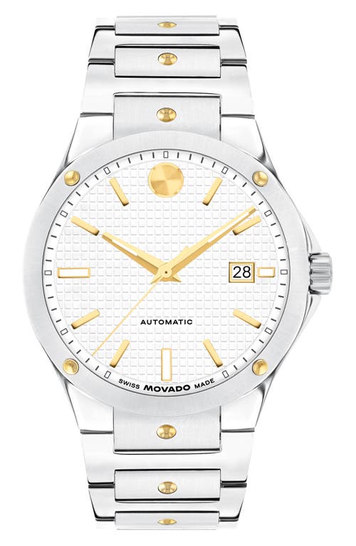 Movado SE Automatic Bracelet Watch, 41mm in White at Nordstrom