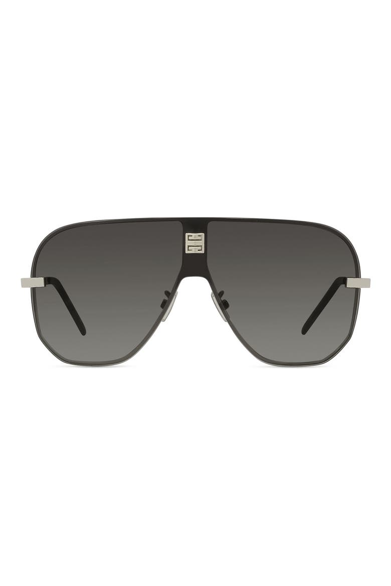 136mm Gradient Mask Sunglasses, Main, color, SHINY ENDURA GOLD / GRADIENT