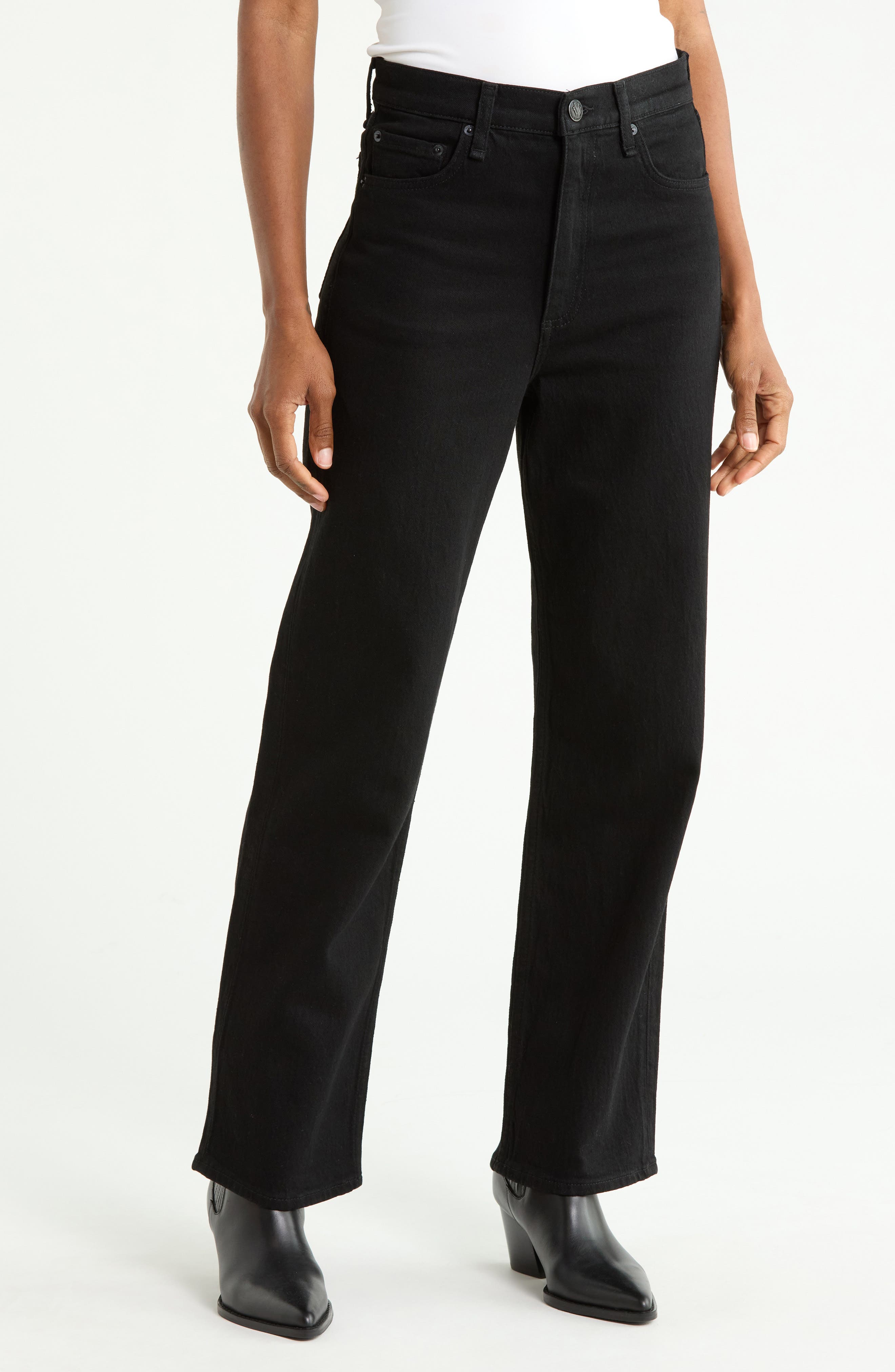 Shea High Waist Ankle Straight Leg Jeans