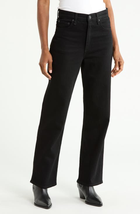 Shea High Waist Ankle Straight Leg Jeans
