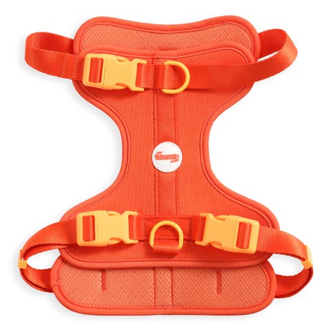 Arlo Adjustable Soft Padded No Pull Pet Harness with 3 Buckles and 3 Leash Clips