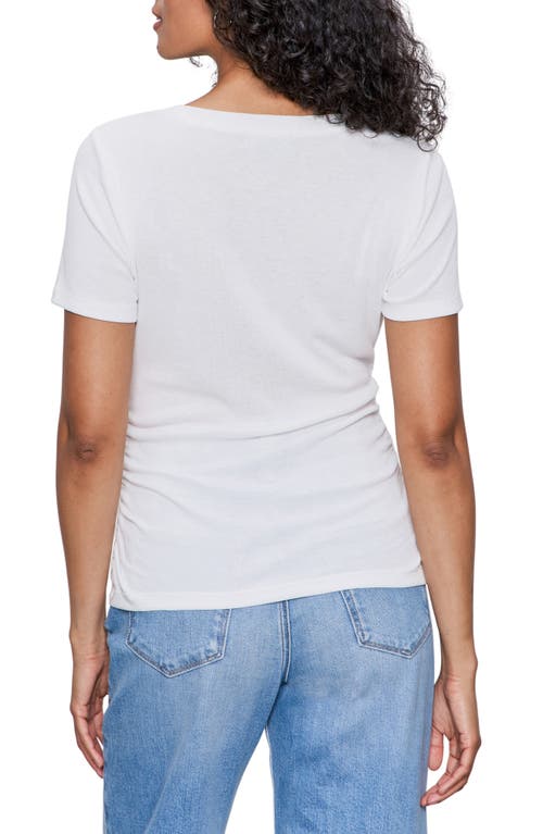 Sanctuary Dressy Side Ruched Top In White