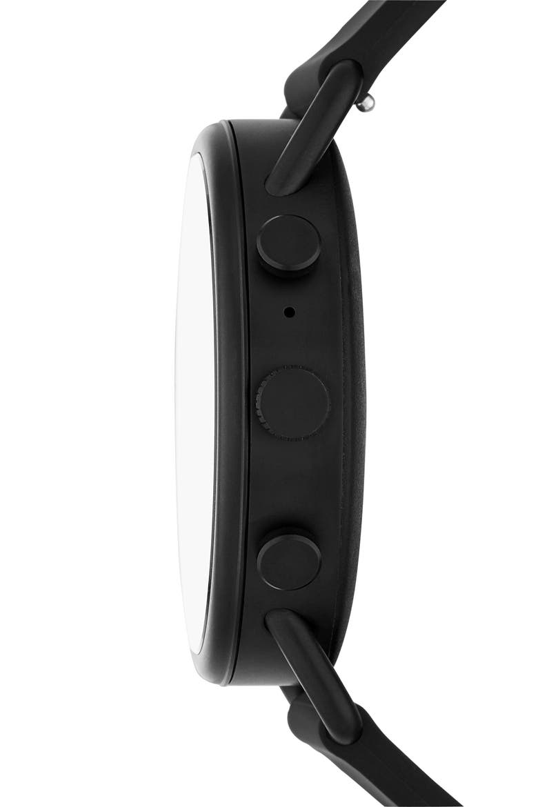 Falster 3 Mesh Silicone Strap Smart Watch, 42mm, Alternate, color, BLACK