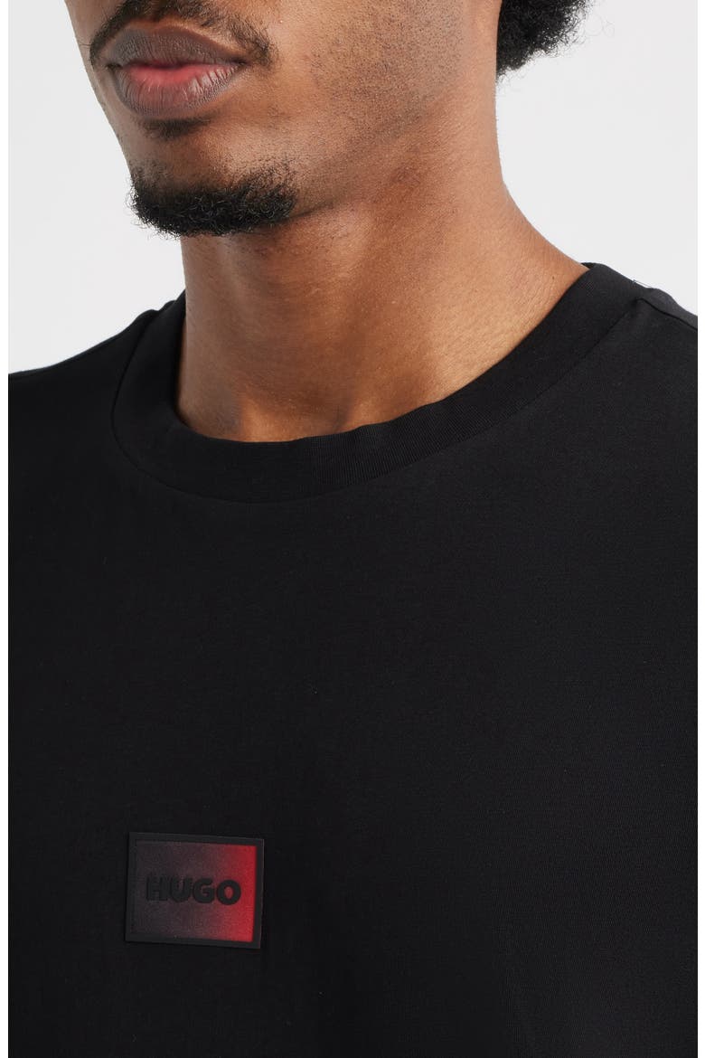 Danotie Logo Patch T-Shirt, Alternate, color, BLACK