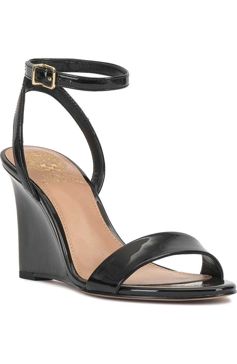 Vince Camuto Jefany Wedge Sandal, Main, color, Black