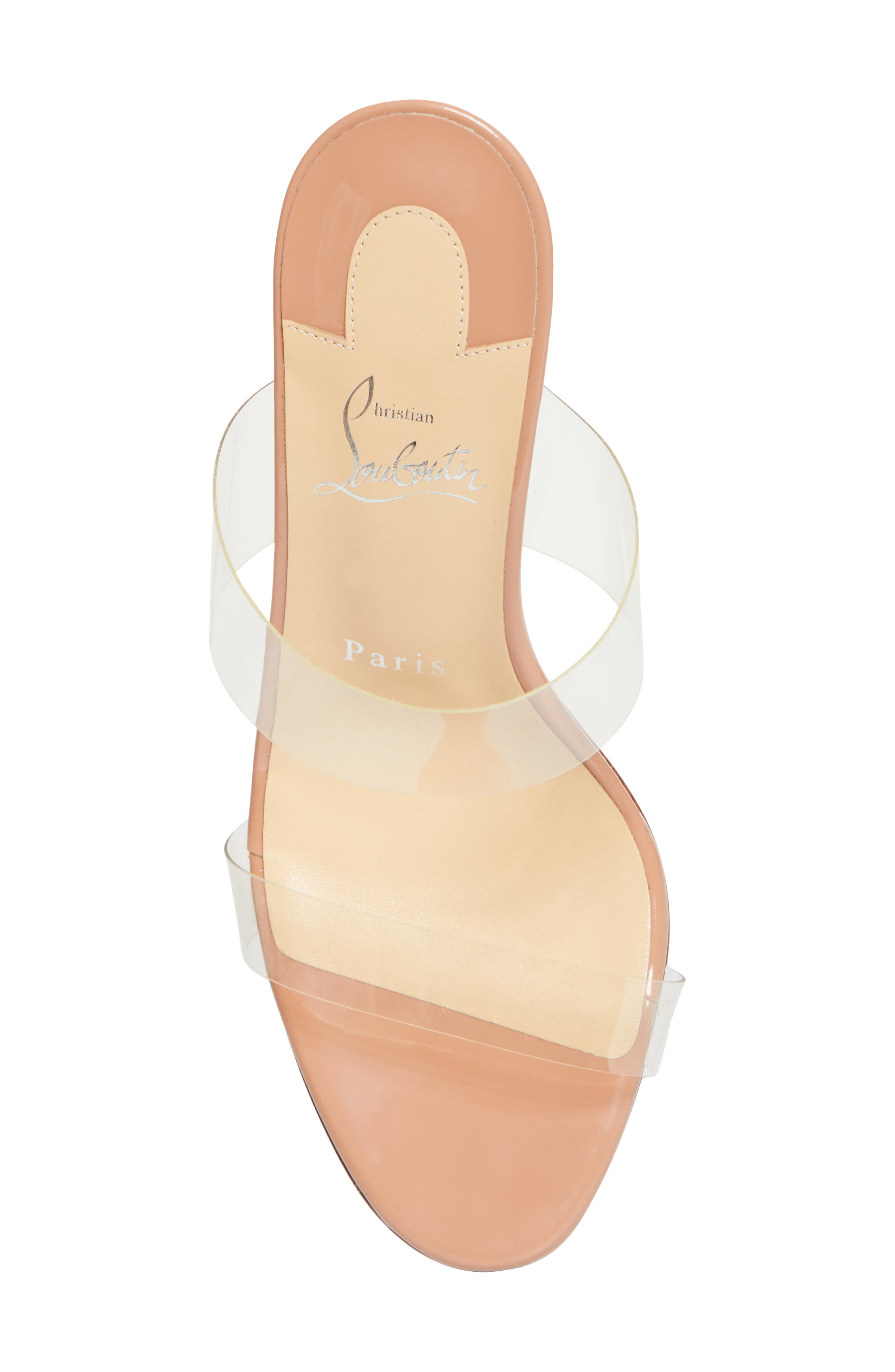 Just Nothing Clear Strap Slide Sandal, Alternate, color, BLUSH