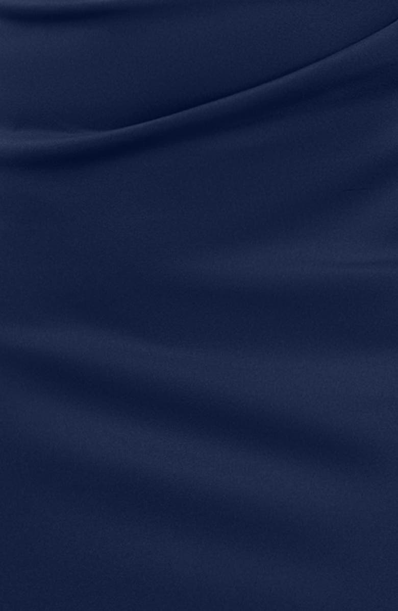 Xscape Evenings Long Ruched Scuba Gown, Alternate, color, 