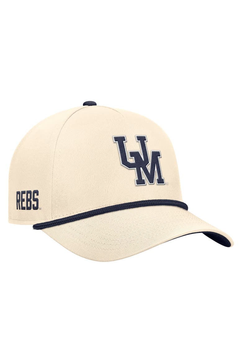 Men's Nike Natural Ole Miss Rebels Vintage Rope Rise Adjustable Hat, Main, color, Natural