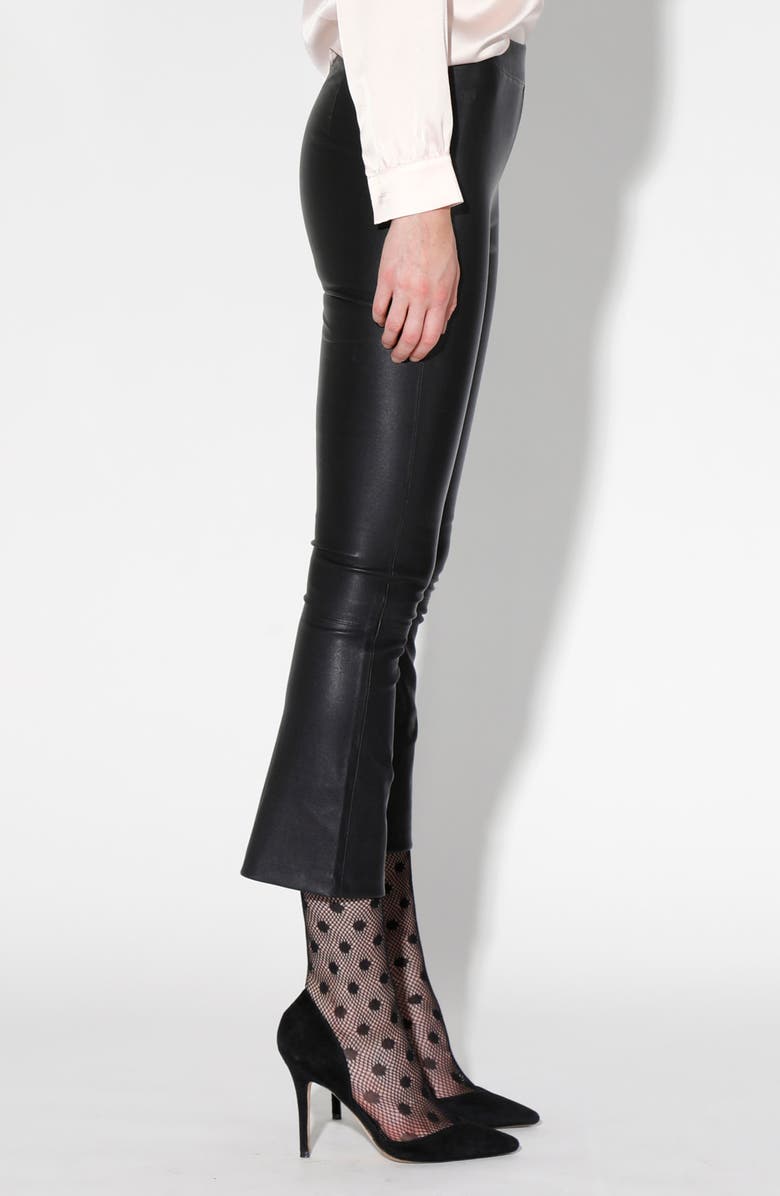Walter Baker Lori Lamb Leather Crop Pants, Alternate, color, 