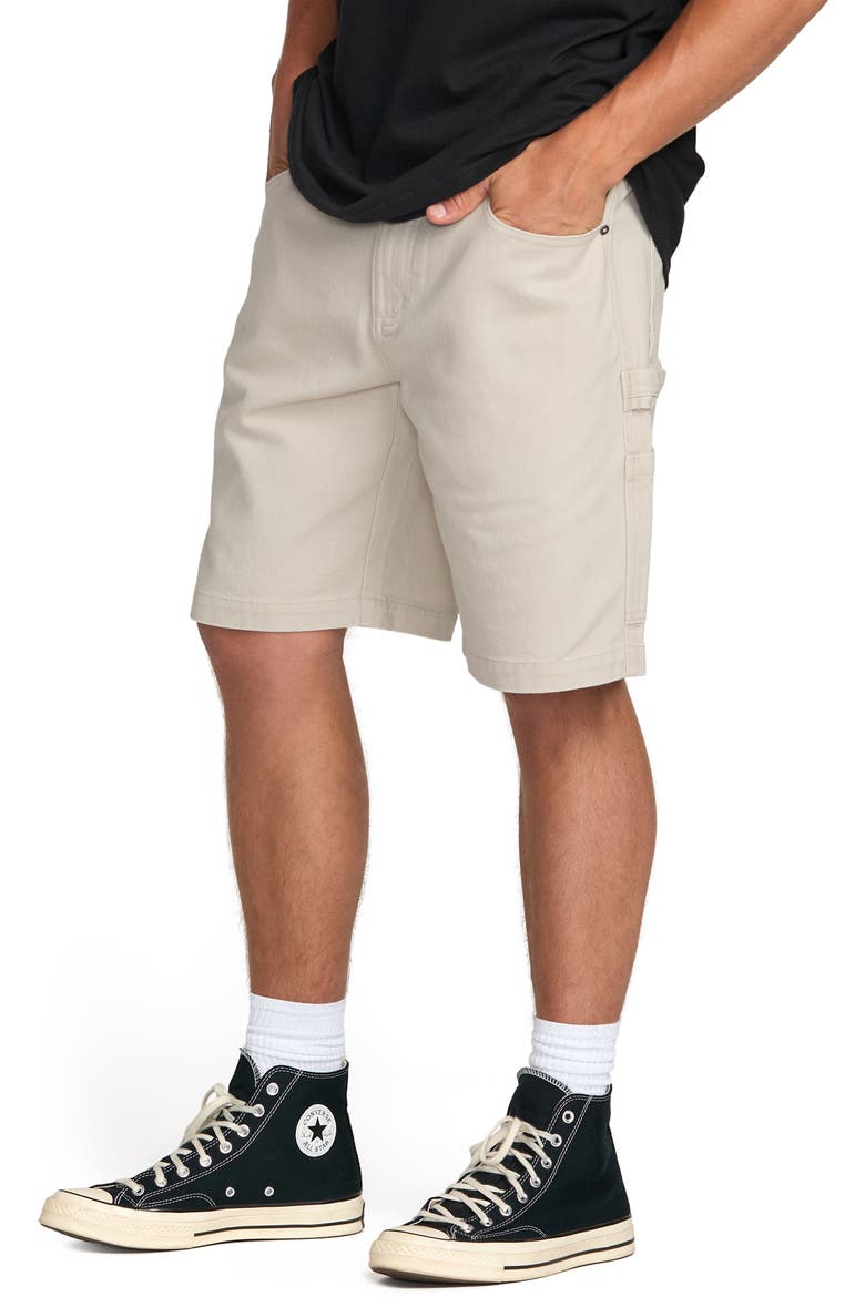Bad Dog Denim Shorts, Alternate, color, CHINO