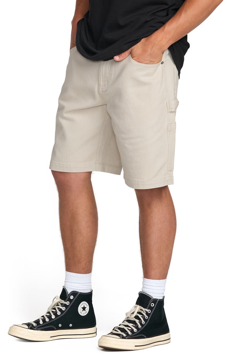 Billabong Bad Dog Denim Shorts, Alternate, color, Chino