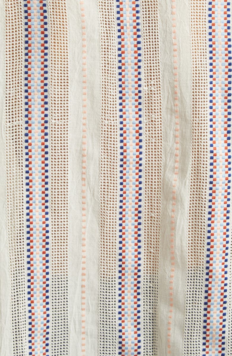 MILLE Sofia Long Sleeve Burnout Lace Button-Up Shirt, Alternate, color,