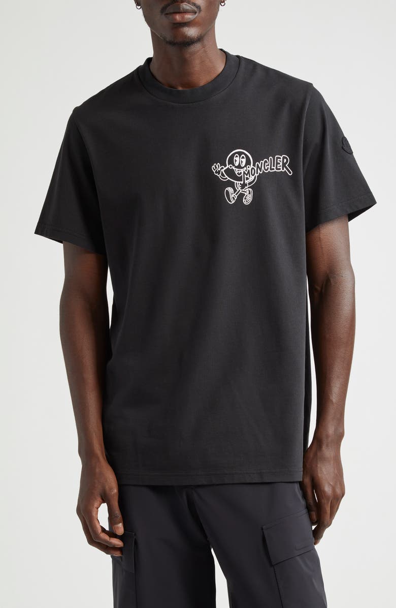 Moncler Cotton Graphic T-Shirt, Main, color, 