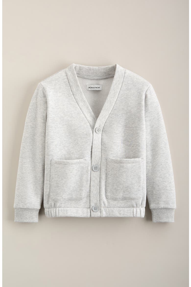 Kids' Cardigan, Main, color, GREY LIGHT HEATHER