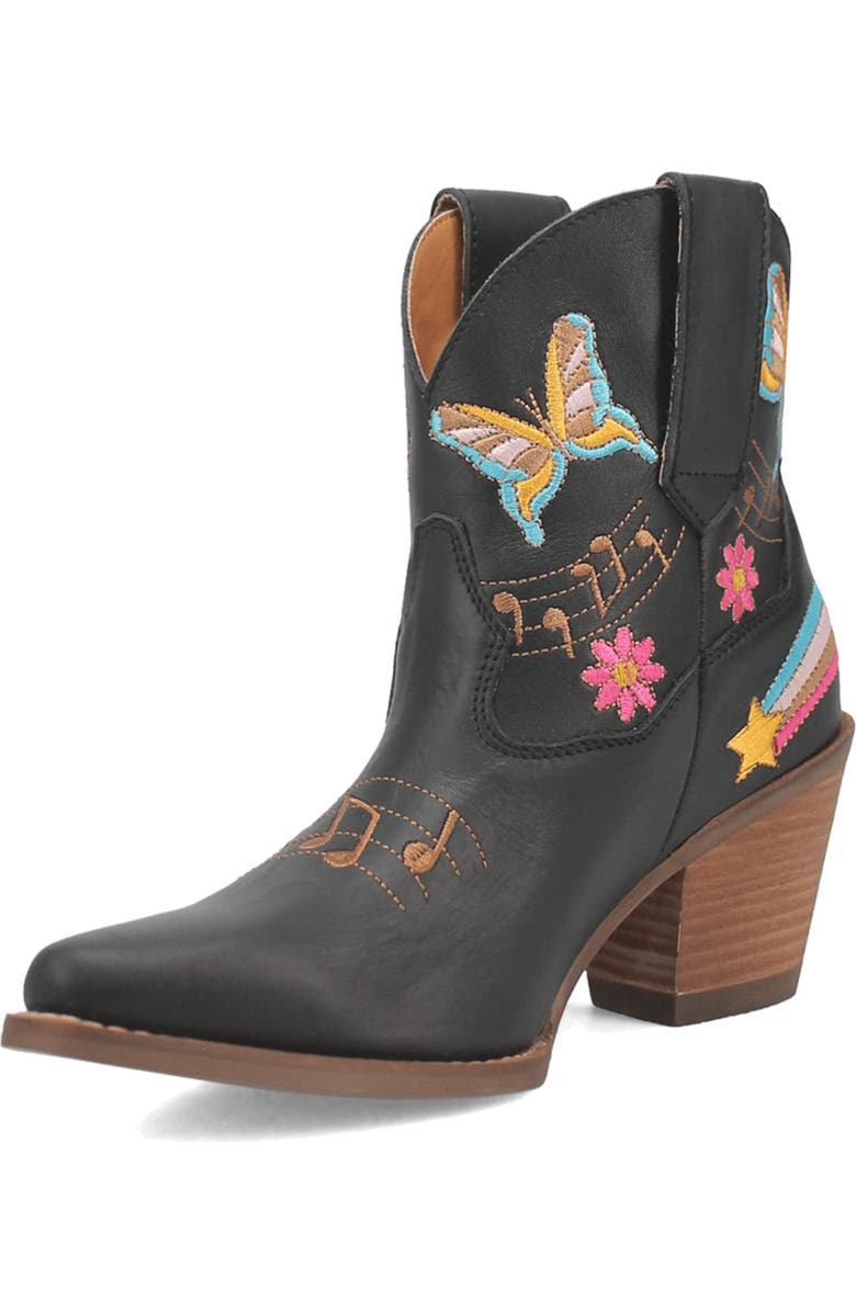 Dingo Melody Embroidered Western Boot, Main, color,
