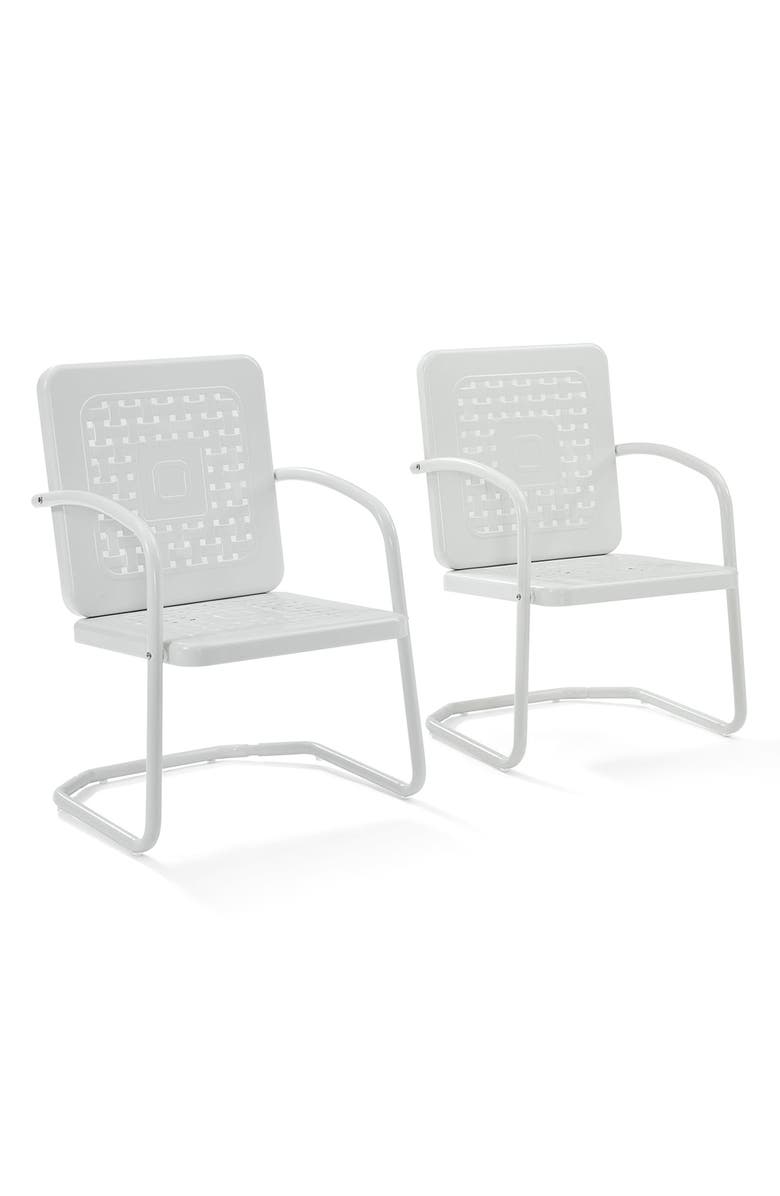 Crosley Radio Bates Set of 2 Retro Outdoor Chairs, Alternate, color,