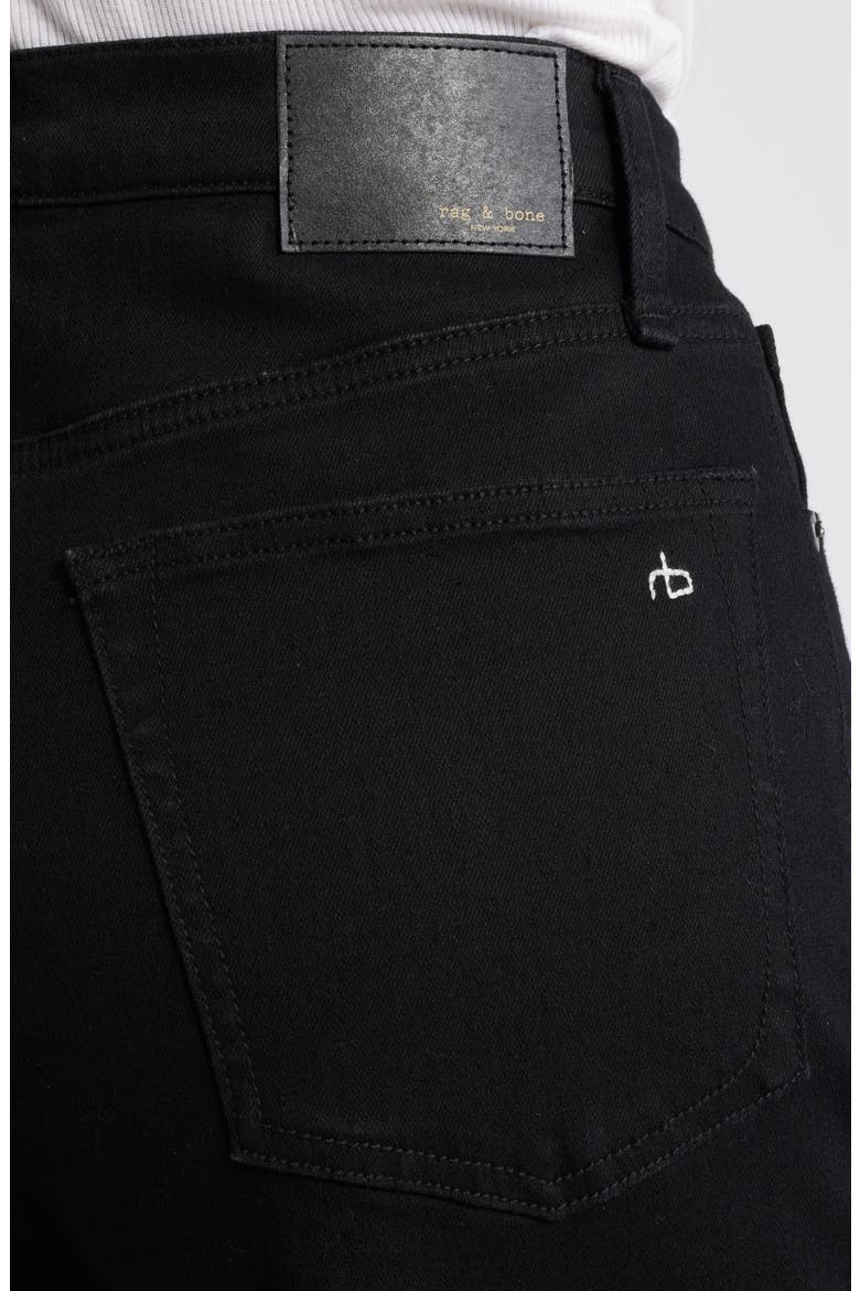 Flexi Sofie High Waist Ankle Wide Leg Jeans, Alternate, color, BLACK