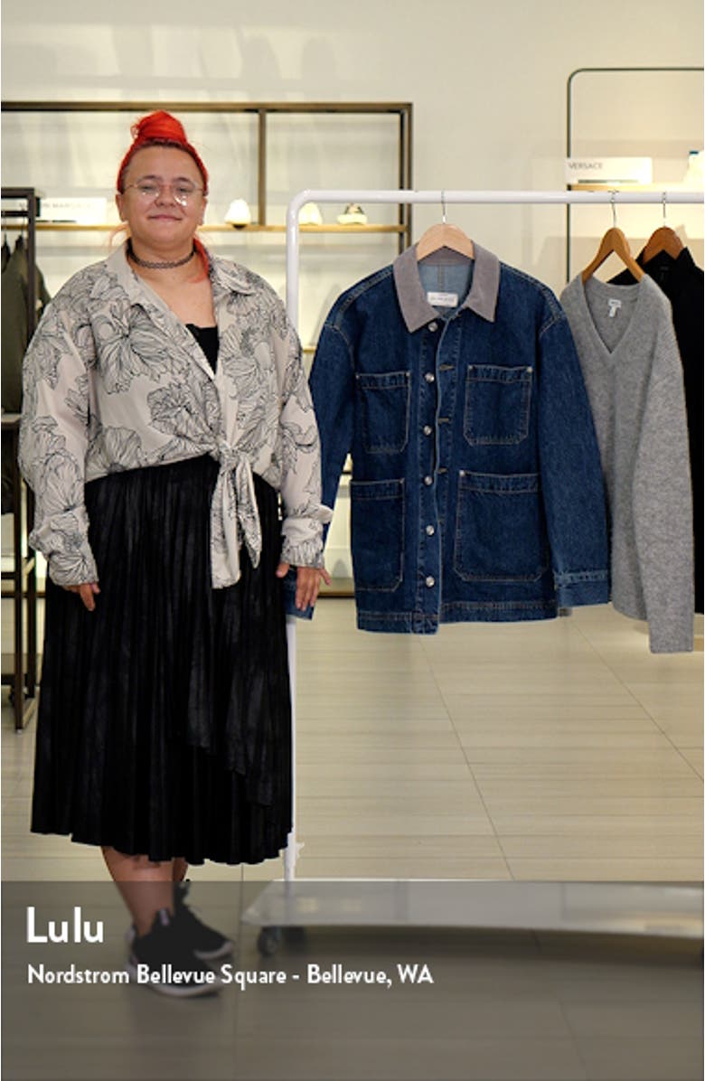 Oversize Denim Workwear Jacket, sales video thumbnail