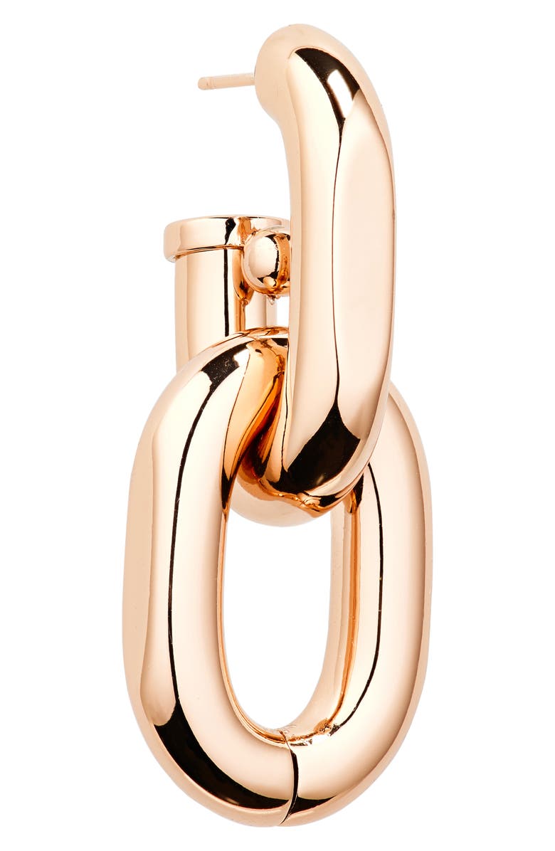 Rabanne XL Link Drop Earrings, Alternate, color, Pink Gold