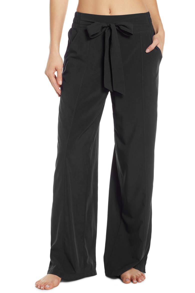 Breeze By Wide Leg Pants, Main, color, BLACK
