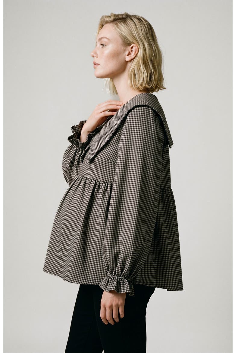 Maternity and Nursing Blouse Amandine, Alternate, color, Black