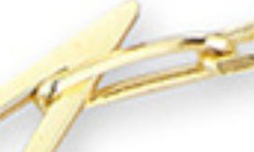Sphera Milano Star Charm Paper Clip Chain Bracelet In Gold