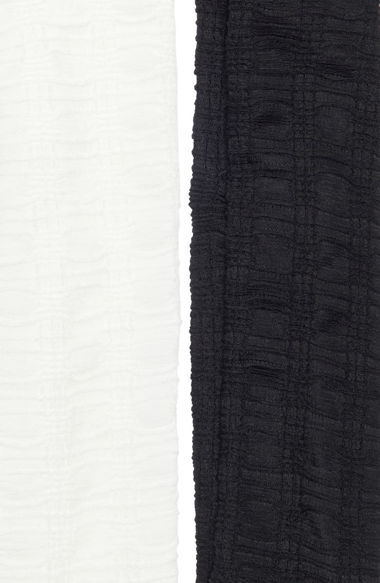 BP. Set of 2 Textured Soft Headbands, Alternate, color, Ivory- Black