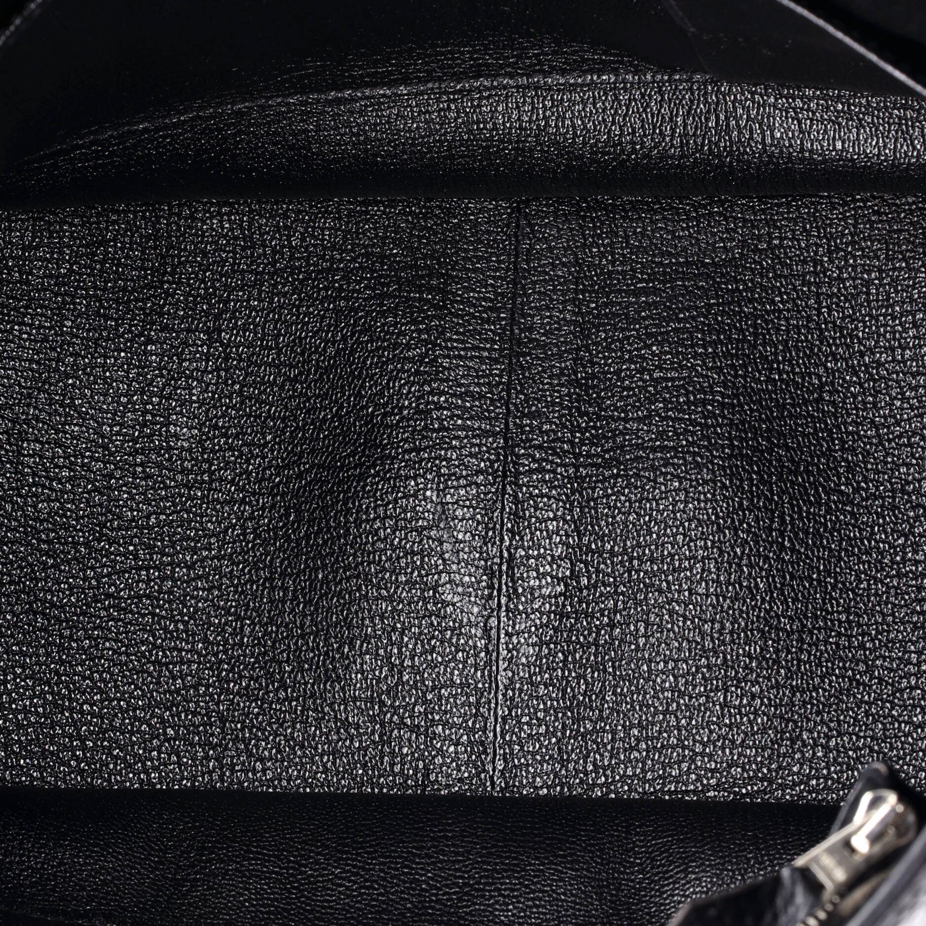 Pre-Owned Hermes Jypsiere Bag Clemence and Swift 31, Alternate, color, Noir