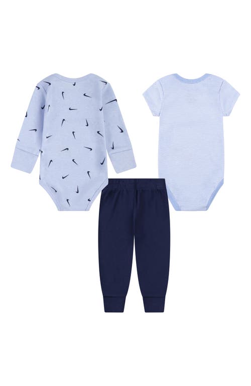 Nike Essentials 2-pack Bodysuits & Joggers Set In Cobalt Bliss Heather