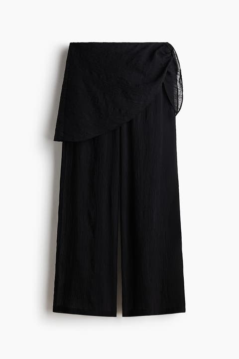 Scarf-detail Beach Trousers