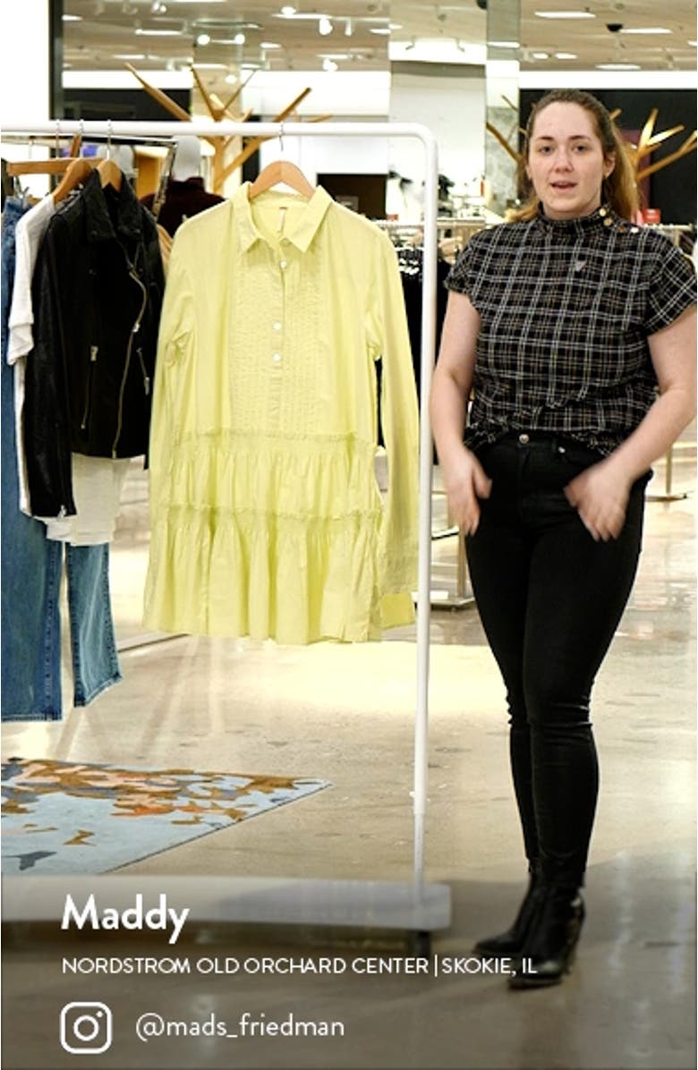 Billie Long Sleeve Mini Shirtdress, sales video thumbnail