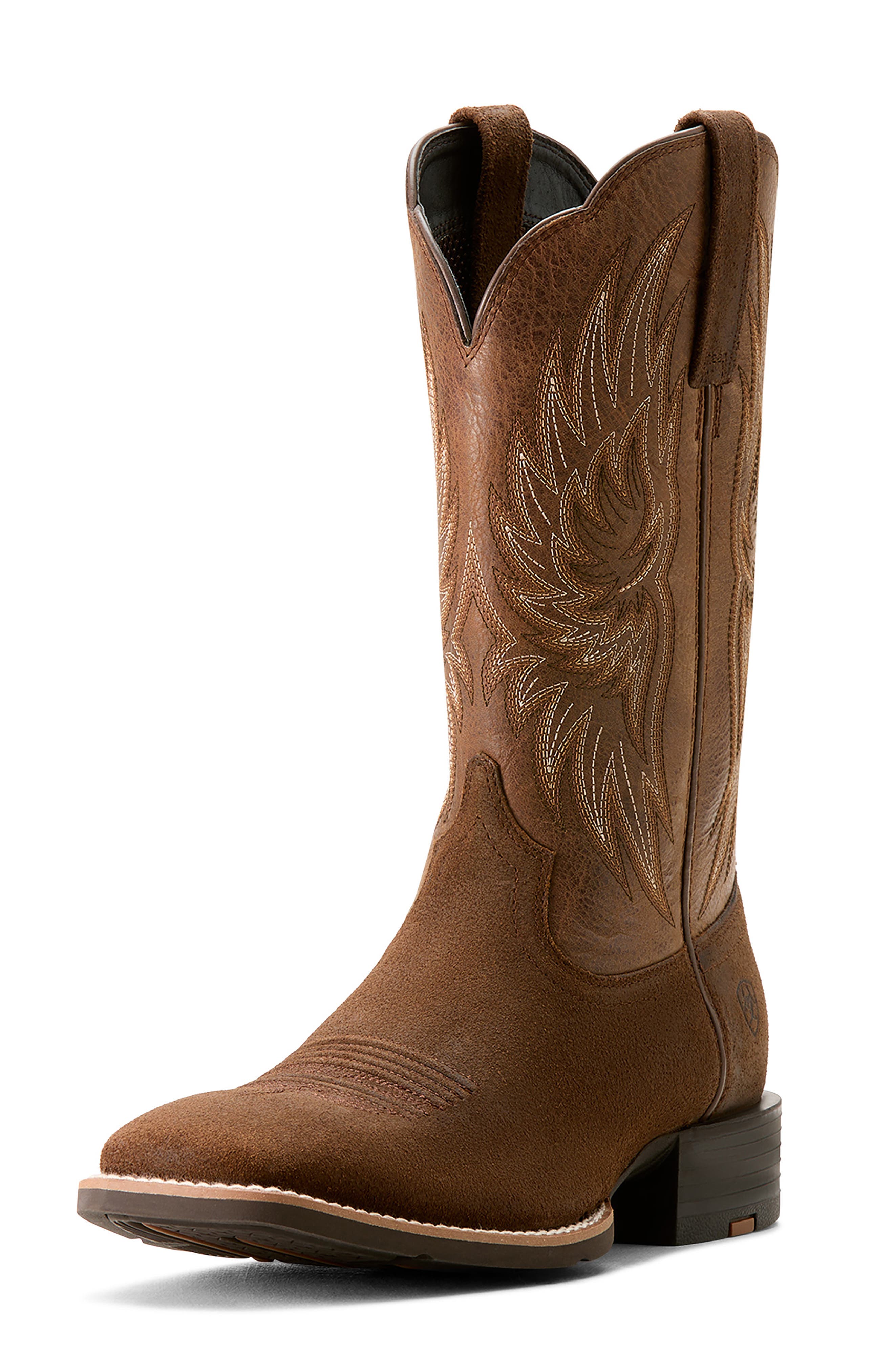 Ariat Sport Rider Cowboy Boot, Main, color, Aged Smokehouse/ Vintage Oak