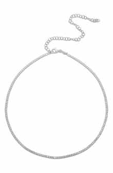GLAZE JEWELRY Cubic Zirconia Tennis Choker Necklace
