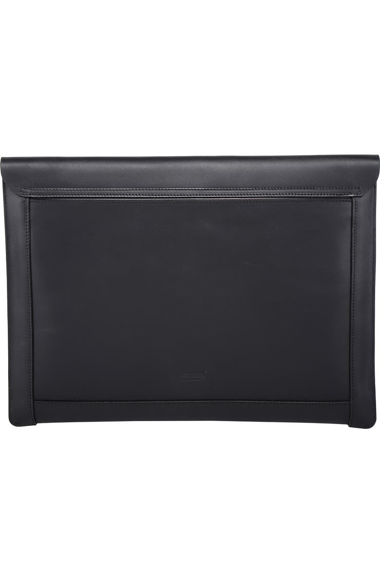 OLD TREND Myrtle Genuine Leather Laptop Sleeve, Alternate, color, Black