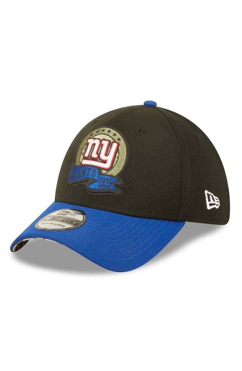 New Era Men's New Era Black/ New York Giants 2022 Salute To Service 39THIRTY Flex Hat, Alternate, color, 