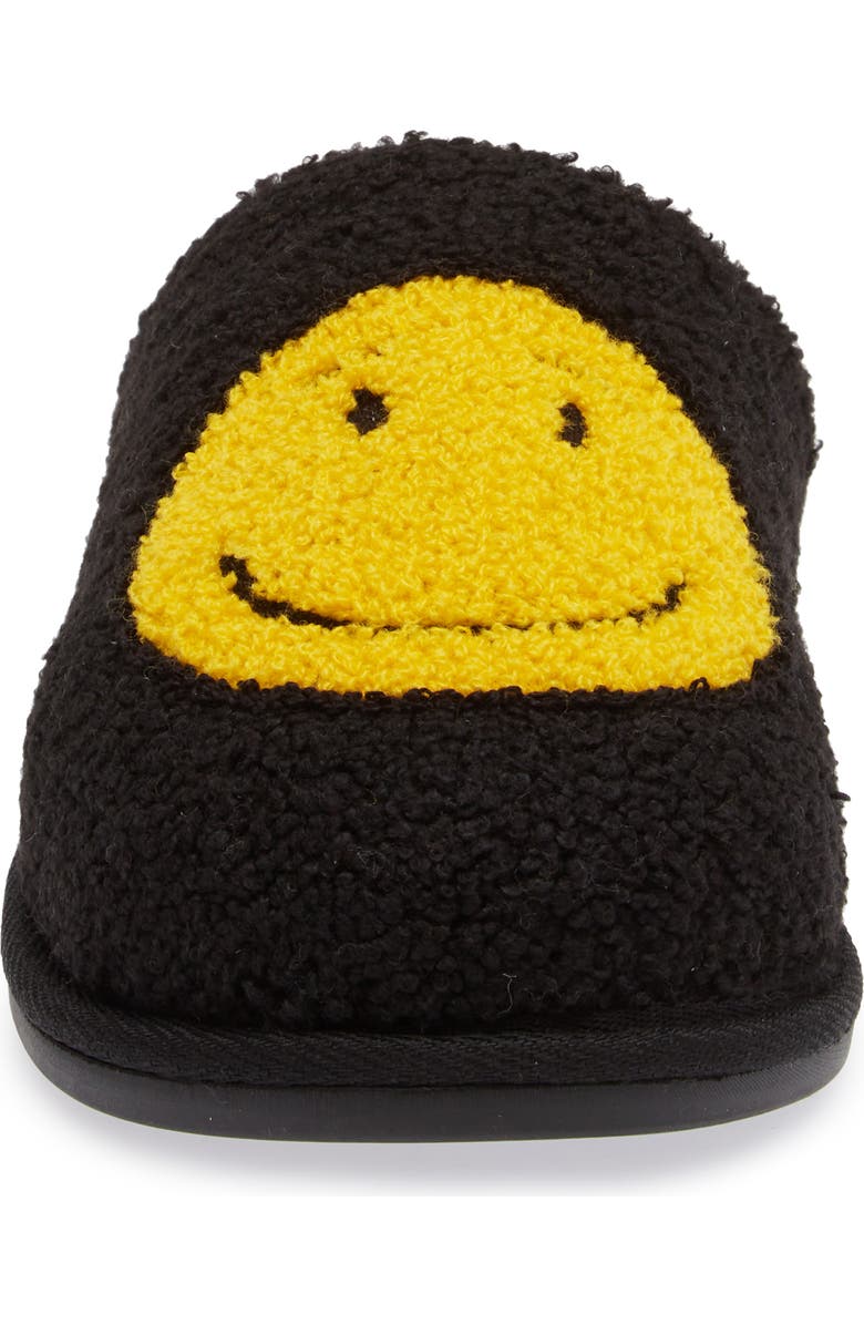 Abound Quinn Slipper, Alternate, color, Black Smiley Face