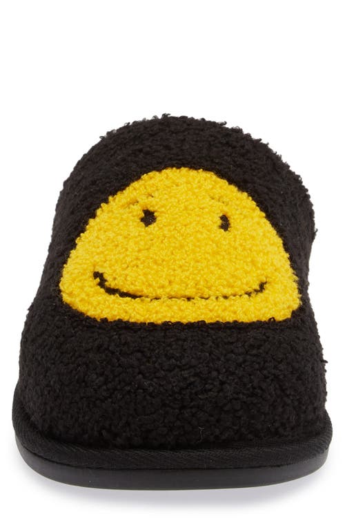 Abound Quinn Slipper In Black Smiley Face