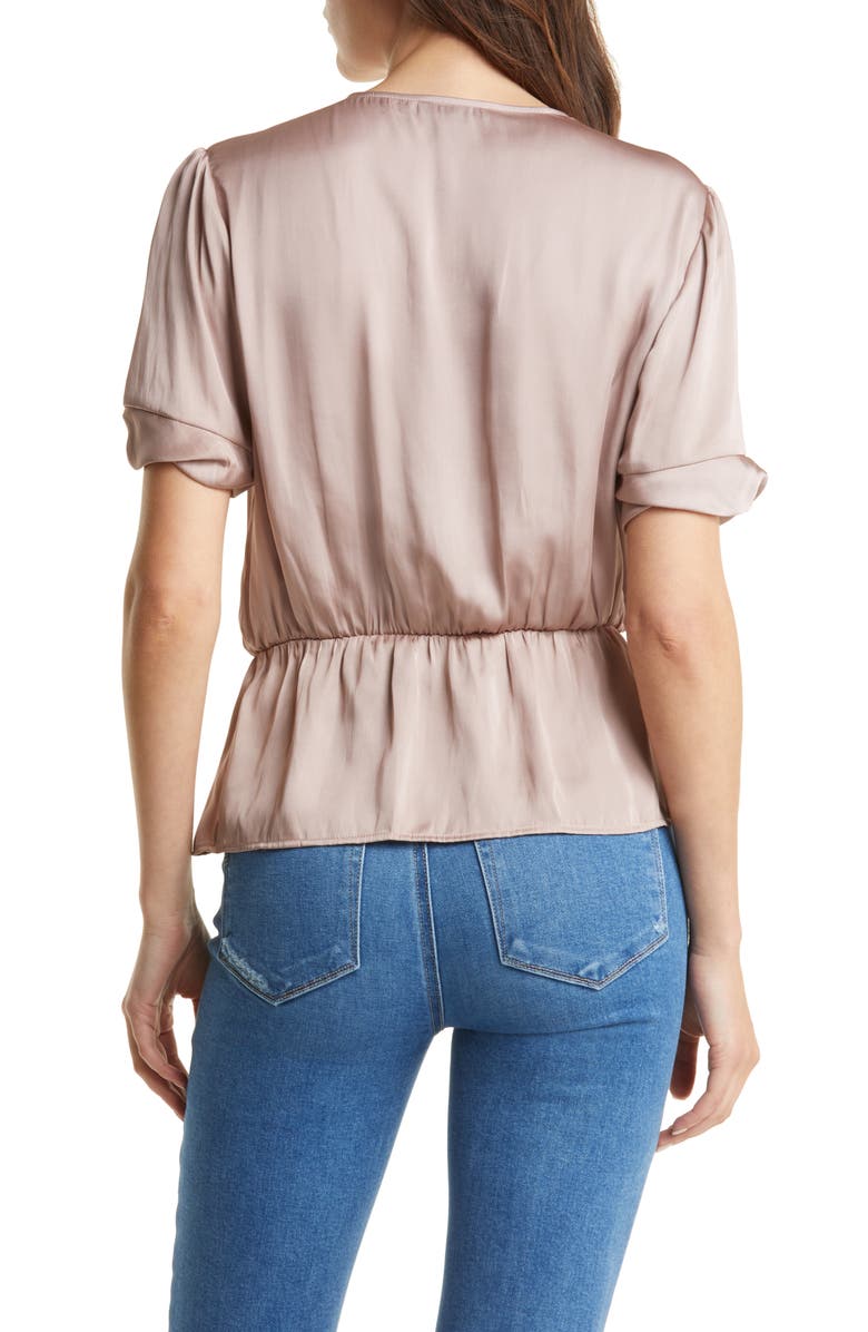 PAIGE Felicity Peplum Top, Alternate, color, Wild Rose