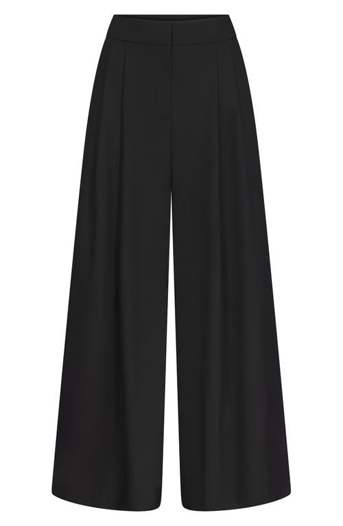 Naked Wardrobe Suiting Oversize Wide Leg Pants In Black