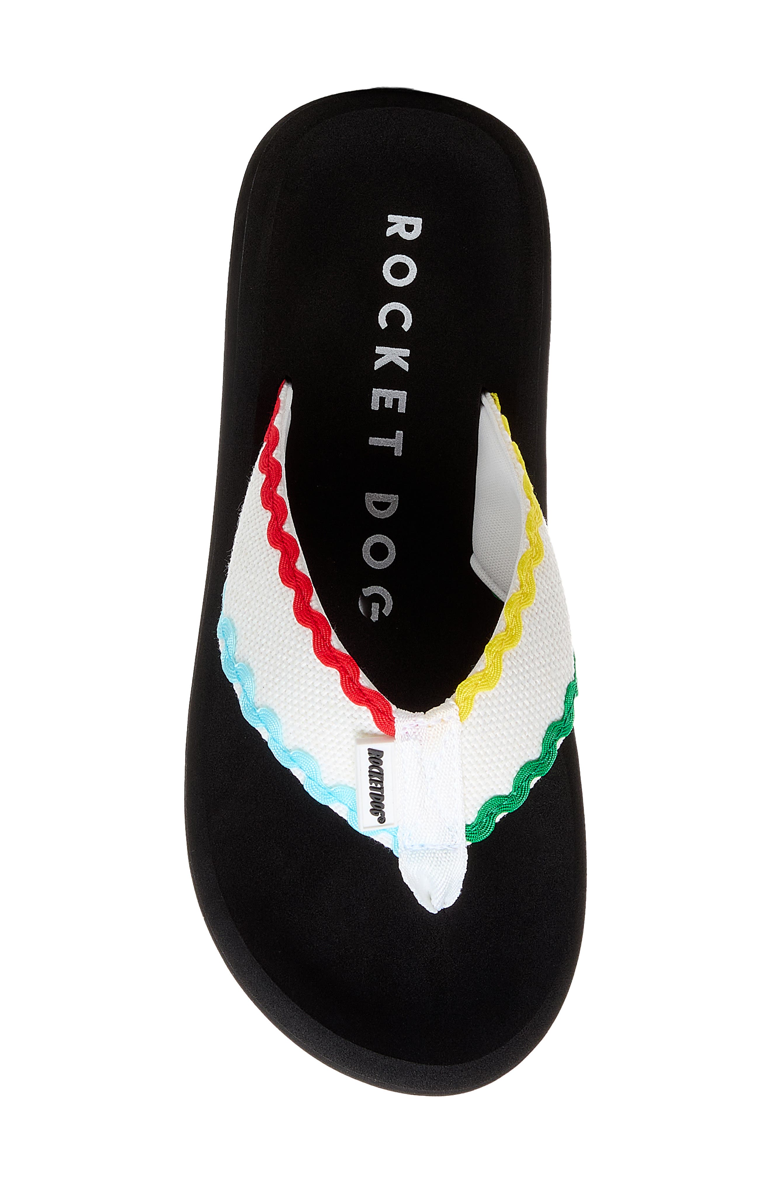 Spotlight 2 Rickrack Flip Flop, Alternate, color, WHITE MULTI