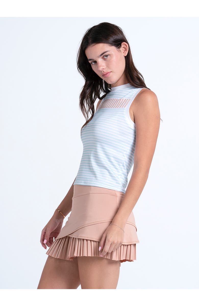 Lucky in Love Riviera Stripe Muscle Tank, Alternate, color, Blue