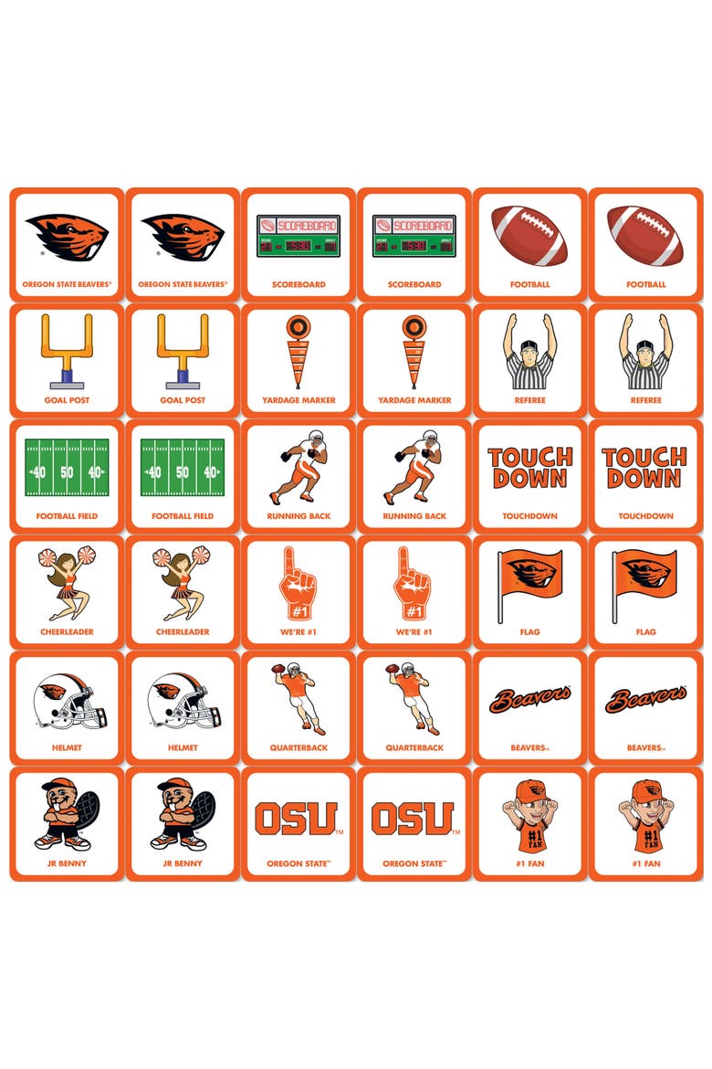 Oregon State Beavers Matching Game, Alternate, color, Multicolor