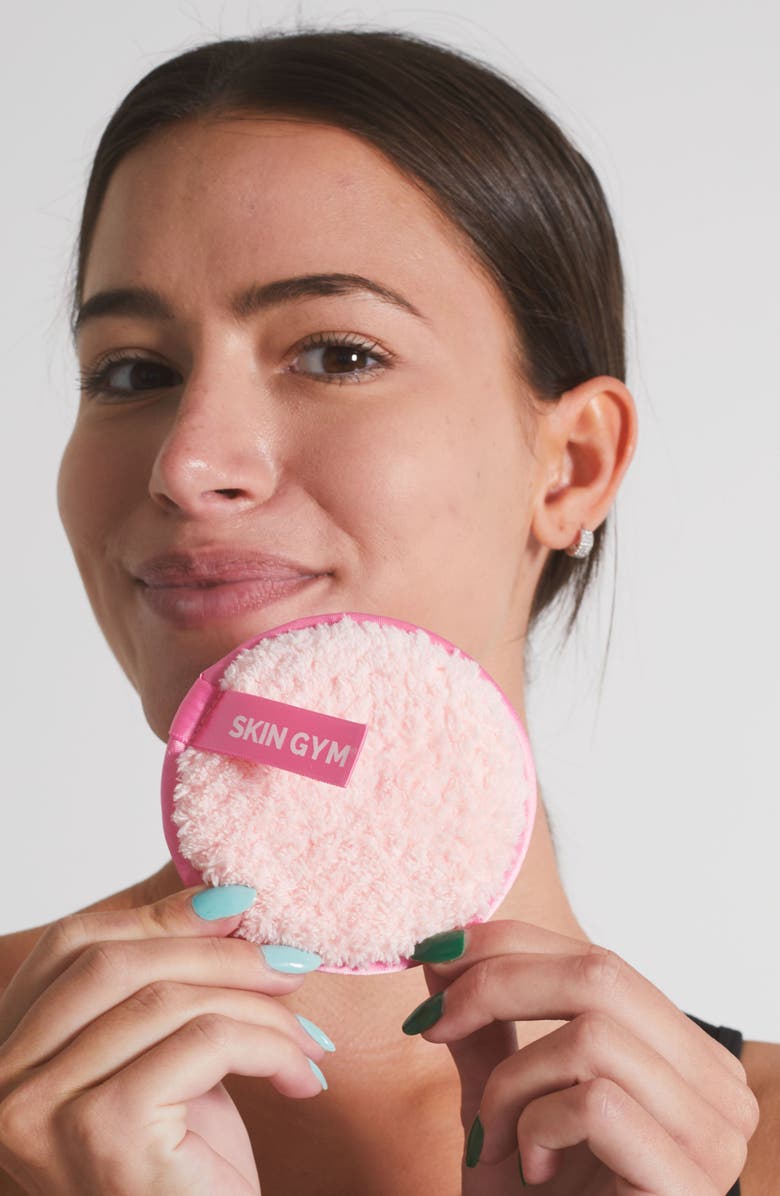 Skin Gym Cleanie 3-Pack Round Makeup Remover Puffs, Alternate, color, 