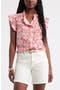  Ivory- Pink Palm Floral