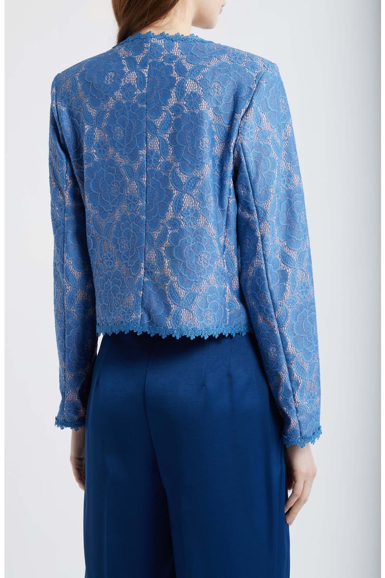 Bonded Lace Jacket, Alternate, color, BLUE PETAL