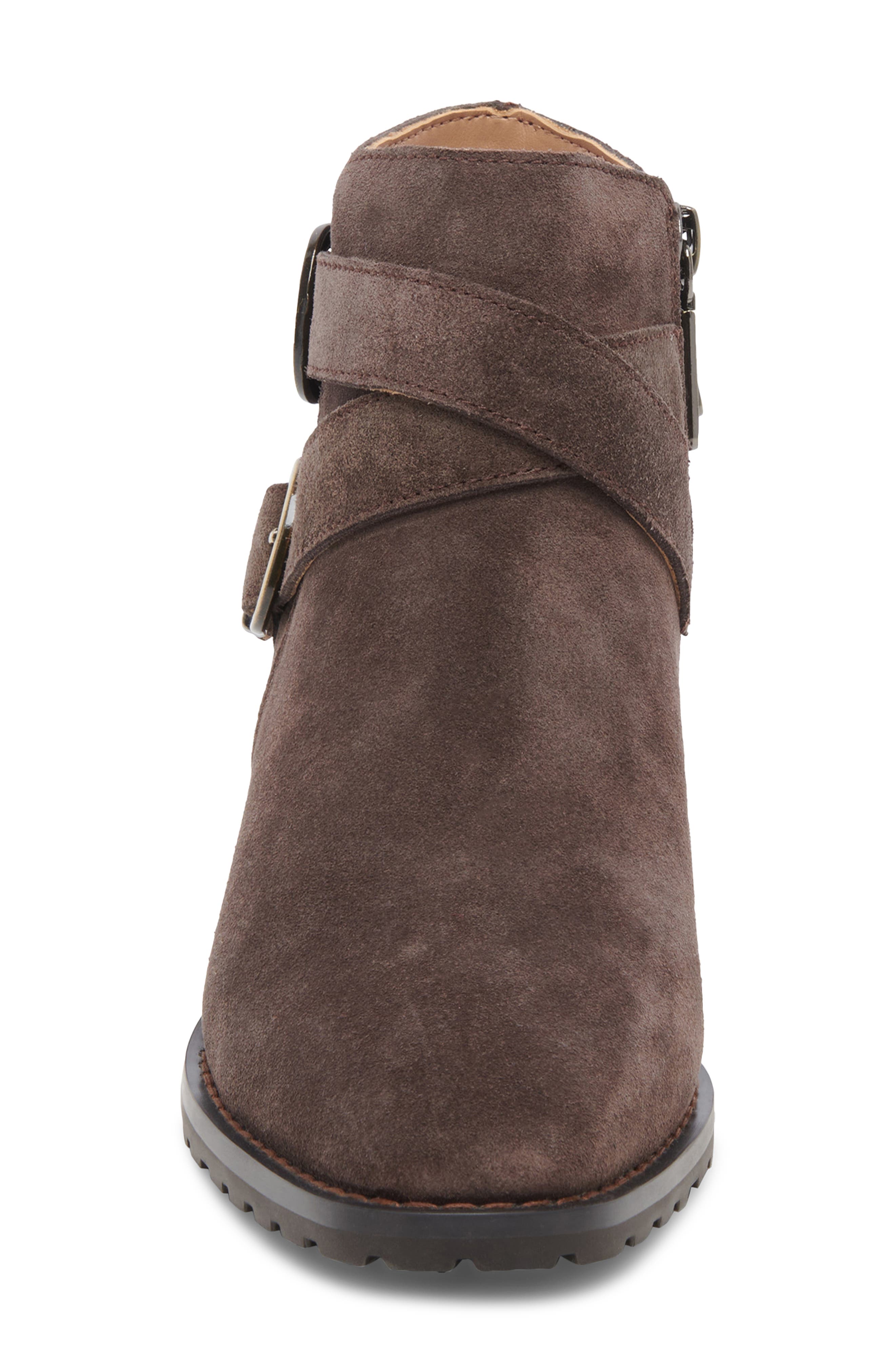 Sway Waterproof Bootie, Alternate, color, CHOCOLATE SUEDE